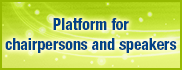 Platform for chairpersons and speakers