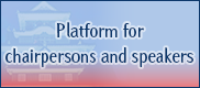 Platform for chairpersons and speakers