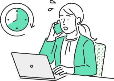 資格更新時期に問い合わせが多く対応に時間がかかる。